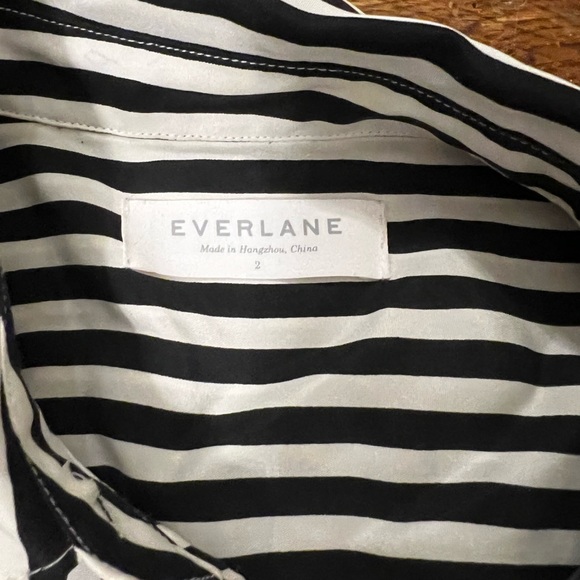 Everlane Striped Silk Shirt - Picture 4 of 4